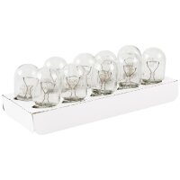 TECPO Glühbirnen Set, 12V-21W, W21W, W3X16d, 50 Stück