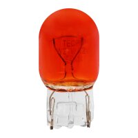 TECPO Glühbirne 12V-21W, W21W Orange + 12V-21W, W3X16D Glassockel
