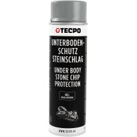 3x TECPO Unterbodenschutz überlackierbar hell, 500 ml + Pistolengriff