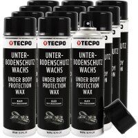 12x TECPO Unterbodenschutz überlackierbar schwarz,...