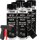 6x TECPO Unterbodenschutz überlackierbar schwarz, 500 ml + Sprühpistole