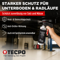 24x TECPO Unterbodenschutz Bitumen schwarz, 500 ml