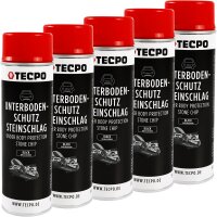 5x TECPO Unterbodenschutz überlackierbar schwarz,...