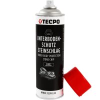 5x TECPO Unterbodenschutz überlackierbar schwarz, 500 ml