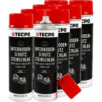 8x TECPO Unterbodenschutz überlackierbar schwarz,...