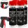 4x TECPO Unterbodenschutz überlackierbar schwarz, 500 ml + Pistolengriff