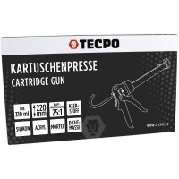 TECPO Kartuschenpresse Kartuschenpistole 25:1 für Kartuschen 150–310 ml (bis 220 mm Länge)