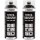 2x TECPO 1K Farbspray Schwarz Teppich / Fußmatten, 400 ml