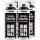 4x TECPO 1K Farbspray Schwarz Teppich / Fußmatten, 400 ml