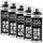 5x TECPO 1K Farbspray Schwarz Teppich / Fußmatten, 400 ml
