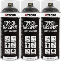 3x TECPO 1K Farbspray Anthrazit Teppich /...