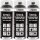 3x TECPO 1K Farbspray Anthrazit Teppich / Fußmatten, 400 ml