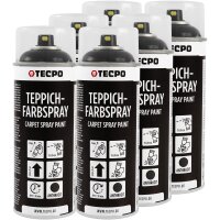 6x TECPO 1K Farbspray Anthrazit Teppich /...