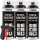 3x TECPO 1K Farbspray Schwarz Teppich / Fußmatten, 400 ml + Sprühpistole
