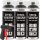 3x TECPO 1K Farbspray Anthrazit Teppich / Fußmatten, 400 ml + Sprühpistole