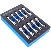 TECPO Drehmomentadapter-Set mit 12-Kant Ringschlüssel-Adapter 3/8" 10-tlg.