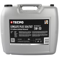 40L TECPO 5W-30 LONGLIFE PLUS MOTORÖL für VW 504.00 507.00 MB 229.31 229.51 BMW LL-04 C30