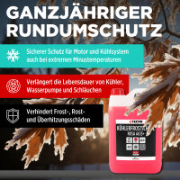 Kühlerfrostschutz Kühlmittel AG13+ rosa (-40 C°) Antifreeze 5L + Trichter-Set
