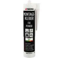 3x TECPO Universal Montagekleber Ultra FIX Power Baukleber 480g Weiß