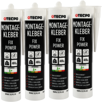 4x TECPO Universal Montagekleber Ultra FIX Power...