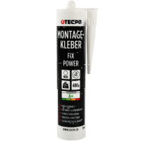 4x TECPO Universal Montagekleber Ultra FIX Power Baukleber 480g Weiß