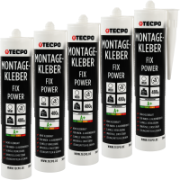5x TECPO Universal Montagekleber Ultra FIX Power...