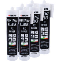 6x TECPO Universal Montagekleber Ultra FIX Power...