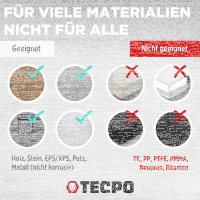 6x TECPO Universal Montagekleber Ultra FIX Power Baukleber 480g Weiß