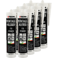 8x TECPO Universal Montagekleber Ultra FIX Power...