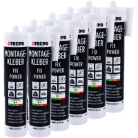 10x TECPO Universal Montagekleber Ultra FIX Power...