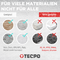 10x TECPO Universal Montagekleber Ultra FIX Power Baukleber 480g Weiß