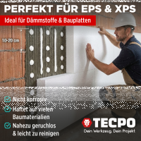 60x TECPO Universal Montagekleber Ultra FIX Power Baukleber 480g Weiß
