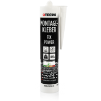 60x TECPO Universal Montagekleber Ultra FIX Power Baukleber 480g Weiß