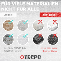 TECPO Universal Montagekleber Ultra FIX Power Baukleber 480g Weiß + Montagekleber HIGH TACK Baukleber, 1x 455g Kleber + Dichtstoffe MS-Polymer SMP