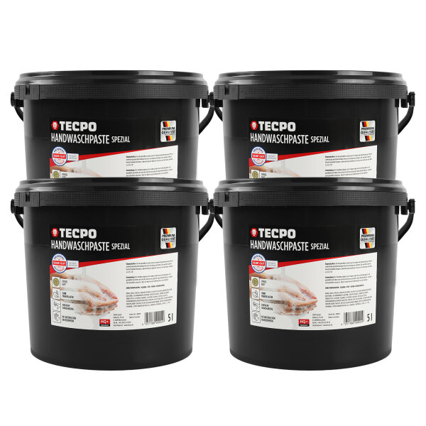 TECPO Handwaschpaste HQ+ Spezial 20L - starke Handreiniger Hand-Seife, hautschonend