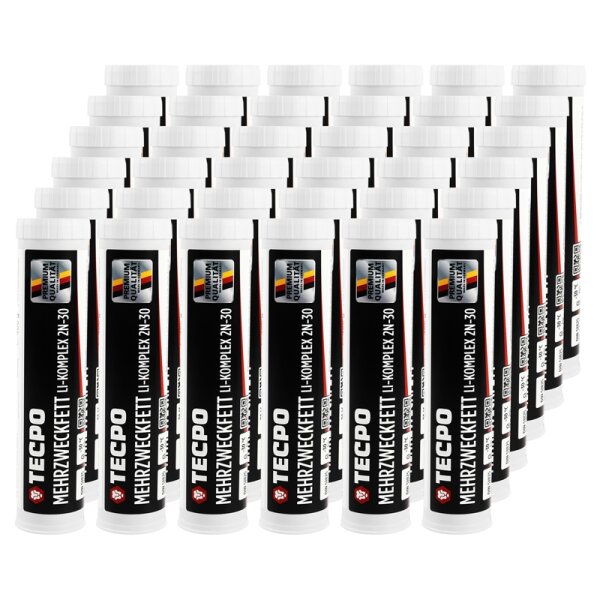TECPO Mehrzweckfett 36x400g Hochleistungs Li-Komplex Schmierfett KP 2N-30 Lithium Fett