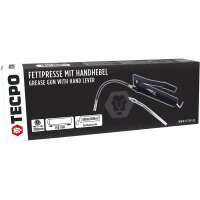 TECPO Mehrzweckfett 3x400g Hochleistungs Li-Komplex Schmierfett KP 2N-30 Lithium Fett + Fettpresse mit Handhebel