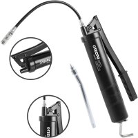 TECPO Mehrzweckfett 4x400g Hochleistungs Li-Komplex Schmierfett KP 2N-30 Lithium Fett + Fettpresse mit Handhebel