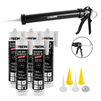 TECPO Scheibenkleber MS-Polymer 5x 290 ml + Einhand...