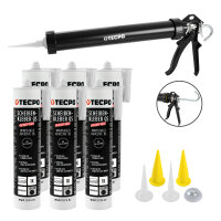 TECPO Scheibenkleber MS-Polymer 6x 290 ml + Einhand...
