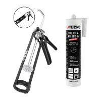 TECPO Scheibenkleber MS-Polymer 1x 290 ml + Skelett...