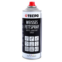 TECPO Weisses Fettspray Sprühfett White Grease 2x 400 ml Hochleistungs-Schmierfett mit starker Kriechwirkung und Korrosionsschutz