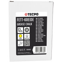 TECPO Fett-Kreide, Reifenmarkierkreide Gelb – 24 Stück, Reifen-Kreide