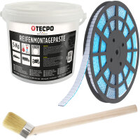 TECPO Reifenmontagepaste weiß 5 kg + Pinsel + 1200x...