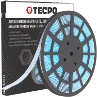 TECPO Reifenmontagepaste weiß 5 kg + Pinsel + 1200x Klebegewichte