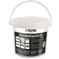 TECPO Reifenmontagepaste weiß 5 kg + Pinsel + 600x Klebegewichte black