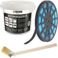 TECPO Reifenmontagepaste weiß 5 kg + Pinsel + 1200x...