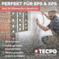 TECPO Montagekleber Fix Power, 480g Universal Baukleber Kartuschen Kraftkleber mit Skelett-Kartuschenpresse