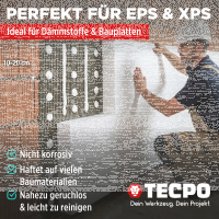 TECPO Montagekleber Fix Power, 480g Universal Baukleber Kartuschen Kraftkleber + Alu Kartuschenpresse