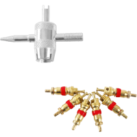 TECPO Reifenmontagepaste weiß 5 kg + Pinsel für Reifenmontagepaste Ø40mm + Reifen Montiereisen und Felgenkantenschutz-Satz 13-tlg.